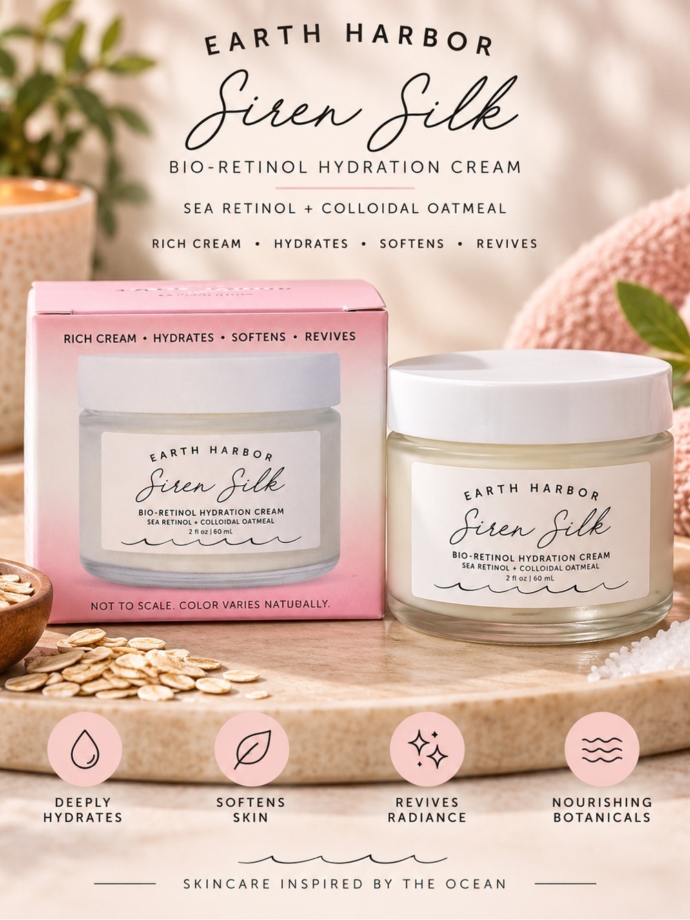 Siren Silk Bio-Retinol Hydration Cream - Pink